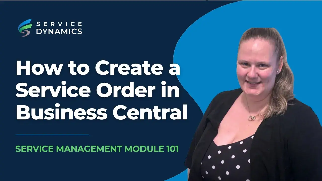 customer service order in business central