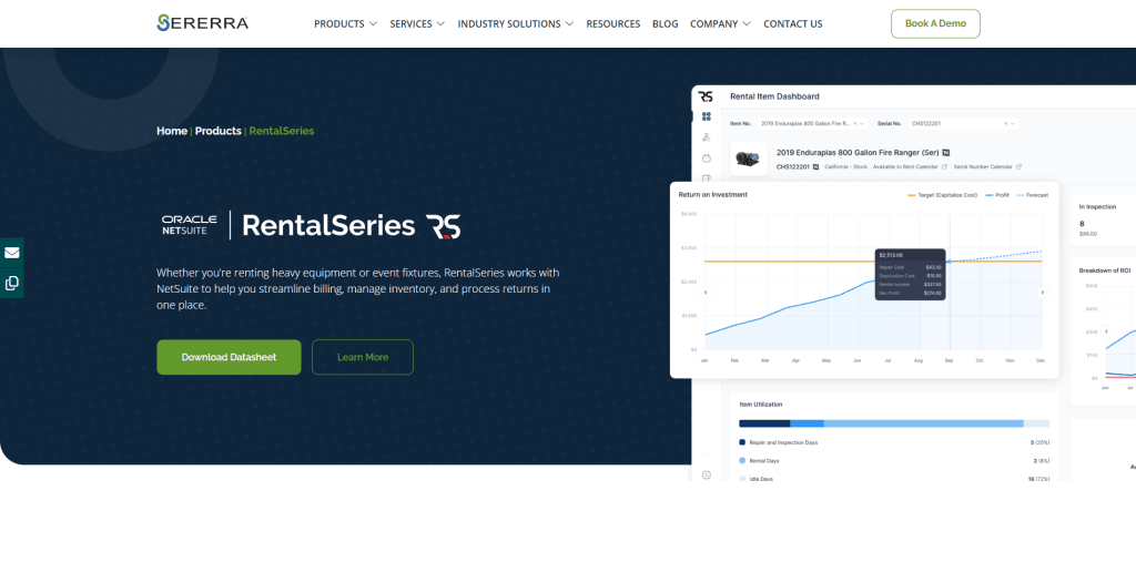 Oracle NetSuite with RentalSeries by Sererra