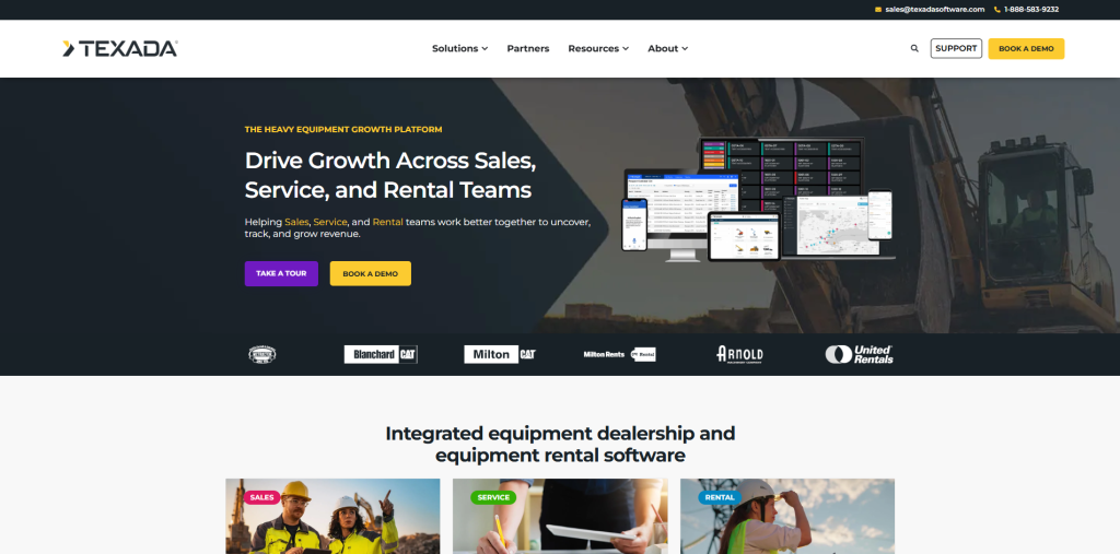 Texada rental management erp