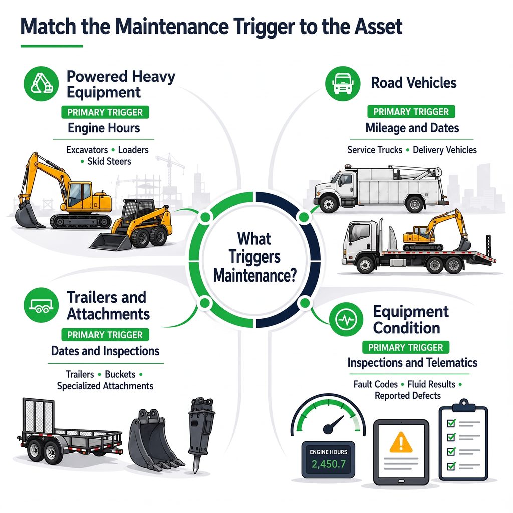 heavy equipment maintenance management